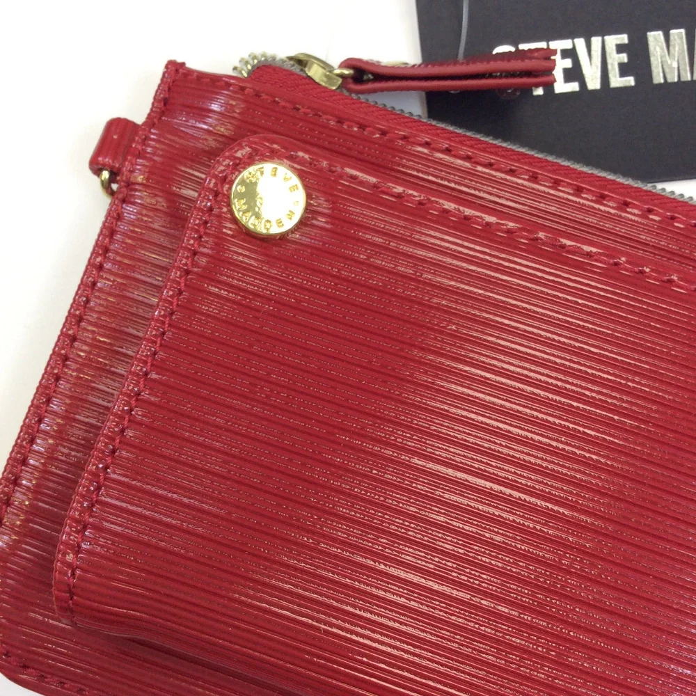 NWT Steve Madden Patent Wristlet